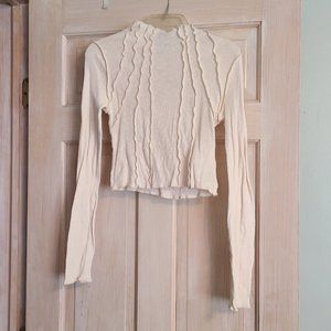 UO Ivory Cream Bodycon Turtle neck